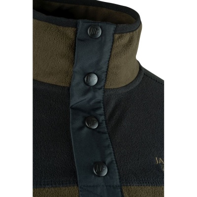 Top Jack Pyke Snap Neck Fleece, oliv închis - Img 2