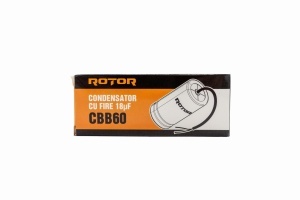 CBB60 Condensator cu fire 18µF 35x62 mm 450V ROTOR - Img 3