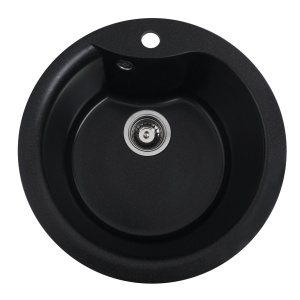 Chiuveta de bucătărie Elefant Premium Turas 480 , Negru metalic 482 mm