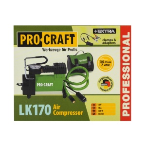 Compresor auto PROCRAFT LK170, 12 V, 120 W, 35 l/min, 7 atm, cu manometru analogic - Img 9