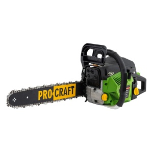 Drujba pe benzina PROCRAFT GS-50, 2100 W, 49,3 cm³, lama 40 cm, lant 64 pinteni, 32 dinti - Img 1