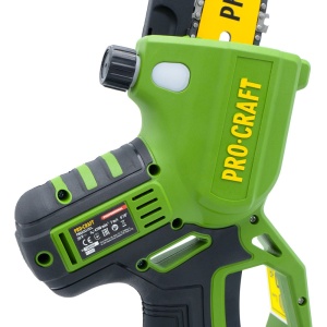 Fierastrau electric cu lant pe acumulator PROCRAFT PKA32Li, 20 V / 4 Ah, Brushless, lame 6" si 8", acumulator si incarcator incluse - Img 6