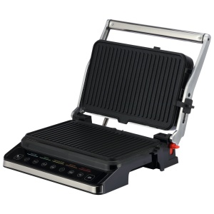 Gratar electric BÖHM HOME BEGM160DS, 1600 W, placi detasabile antiaderente, afisaj digital, control tactil - Img 1