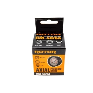 RM-40/6A, Manometru axial apa 0-6 bar, 40 mm, conexiune 1/4", ROTOR - Img 3