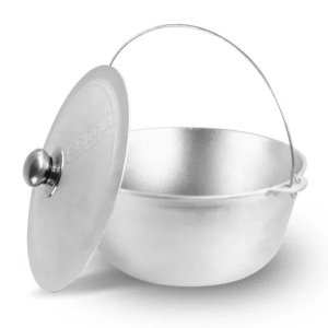 Ceaun tuci aluminiu alimentar cu capac, capacitate 15 litri BRIZOLL - Img 1