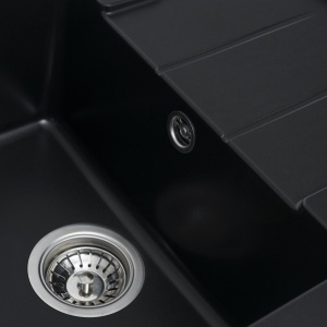 Chiuveta de bucătărie Elefant Premium Intenso , Negru 465x340 mm - Img 6