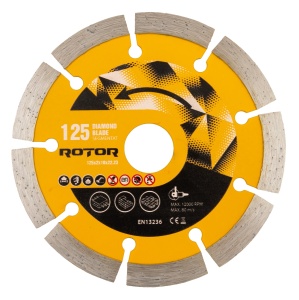 Disc diamantat segmentat ROTOR 125x2x10x22.23 mm pentru beton - Img 2