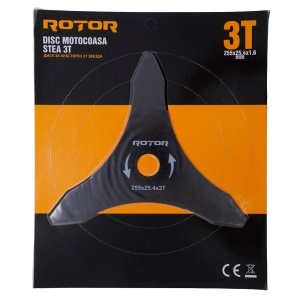 Disc motocoasă stea 3T 255x25,4x1,6 mm ROTOR - Img 2