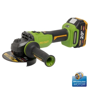 Flex polizor unghiular pe acumulator PROCRAFT PWA220, 1 × acumulator 20V / 4Ah, Brushless, 10000 rot/min - Img 6