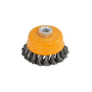 Perie de sarma tip cupa cu noduri rasucite ROTOR 75mm M14 - Img 1