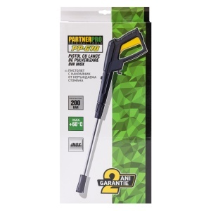 Pistol cu lance de pulverizare din inox pentru aparat de spălat cu presiune PARTNERPRO PP-G70  - Img 6
