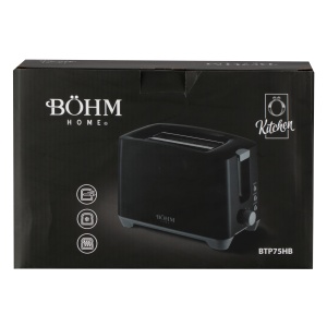 Prajitor de paine BÖHM HOME BTP75HB, 650-750 W, 7 niveluri de prajire, negru - Img 13