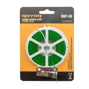 Sârmă pentru legat plante 50 m ROTOR RBP-50, 50 m, Press to cut - Img 2
