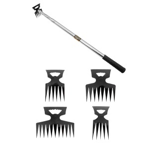 Set sapă telescopică multifuncțională cu 4 capete (11, 8, 6, 5 dinți) ROTOR RST-5.11 - Img 1