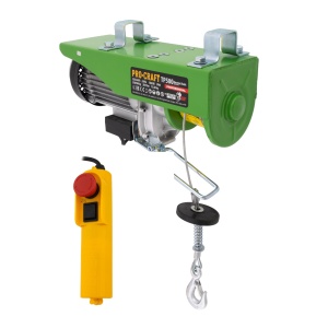 Troliu electric palan PROCRAFT TP500, 1020 W, capacitate ridicare 500 kg, inaltime 20 m