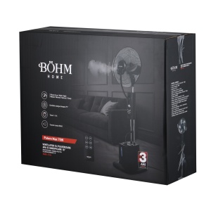 Ventilator cu pulverizare apă și umidificare 16" BÖHM BME-01A, 70W, 3 trepte de viteză, 3 moduri ventilare - Img 6
