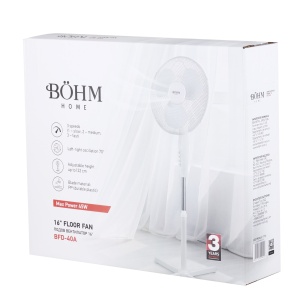 Ventilator de podea 16" BÖHM BFD-40A, 45W, 3 trepte de viteză - Img 5