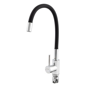 Baterie bucătărie cu duș flexibil CHAMPION SUS-011 CHROME REFL.BLACK