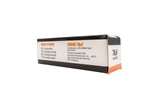 CBB60 Condensator cu fire 70µF 45x95 mm 450V ROTOR - Img 2