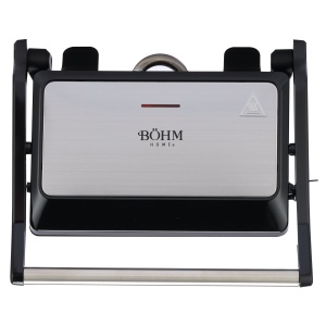 Gratar electric BÖHM HOME BEGM100S, 1000 W, placi reversibile grill / plane, deschidere 180° - Img 5