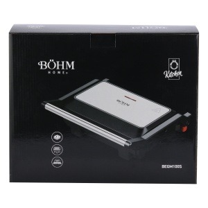 Gratar electric BÖHM HOME BEGM100S, 1000 W, placi reversibile grill / plane, deschidere 180° - Img 15