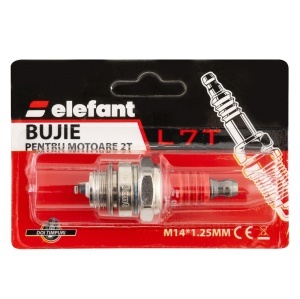 L7T Bujie pentru motoare 2T, 1 electrod M14*1.25MM, Elefant - Img 4