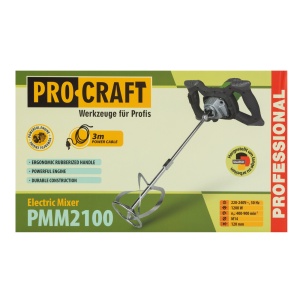Mixer electric PROCRAFT PMM2100, 1200 W, 700 rpm, paleta 120 mm, 2 trepte - Img 4