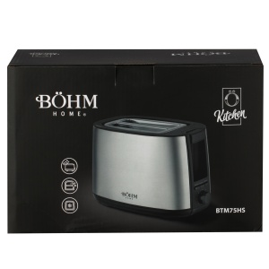 Prajitor de paine BÖHM HOME BTM75HS, 650-750 W, 7 niveluri de prajire, otel inoxidabil, crom - Img 13