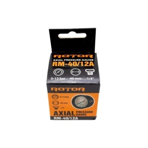 RM-40/12A, Manometru axial apa 0-12 bar, 40 mm, conexiune 1/4", ROTOR - Img 3