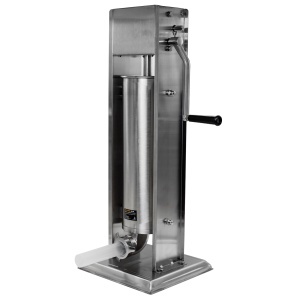 Aparat mecanic de facut carnati ROTOR RML-S7, vertical, 7 L, inox alimentar, cuva basculanta, 6 palnii, actionare prin manivela - Img 2