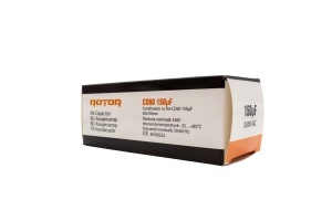 CD60 Condensator cu fire 150µF 50x100 mm 330V ROTOR - Img 3