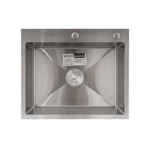 Chiuvetă de bucătărie din inox alimentar SUS304 BH6050S BÖHM Satin 600X500X215 mm - Img 2