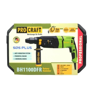 Ciocan rotopercutor PROCRAFT BH1100 DFR, 220-240 V, 900 W, 3,2 J, SDS PLUS, 3 moduri de lucru - Img 14