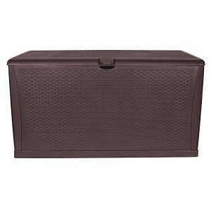 Cutie de depozitare TOUGH MASTER TM-SBR46, 460L, stil ratan, culoare cafea, fără balamale