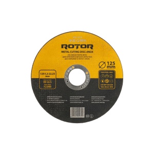 Disc abraziv pentru metal+inox ROTOR 125*1,2*22,23 - Pachet 10 bucati - Img 2