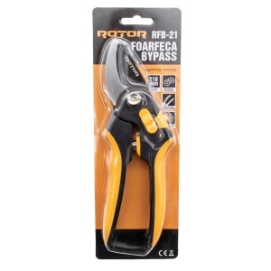  Foarfecă bypass cu mâner din plastic ROTOR RFB-21  - Img 6