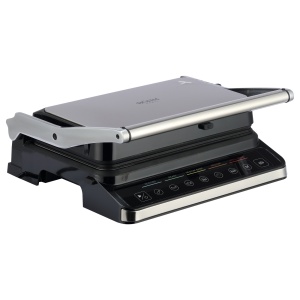 Gratar electric BÖHM HOME BEGM160DS, 1600 W, placi detasabile antiaderente, afisaj digital, control tactil - Img 12