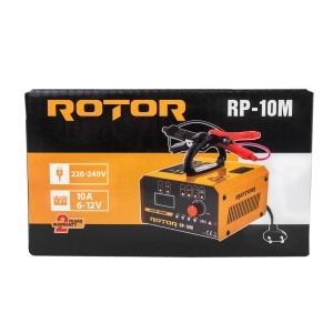Redresor auto ROTOR RP-10M, 220-240 V, 6/12 V, 10 A, pentru baterii 10-150 Ah - Img 5