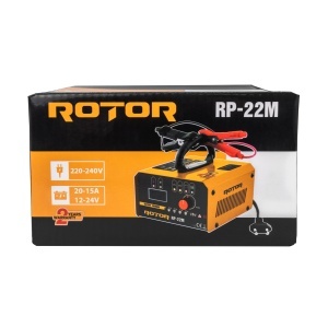 Redresor auto ROTOR RP-22M, 220-240 V, 12/24 V, 20/15 A, pentru baterii pana la 400 Ah - Img 5