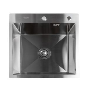 Chiuvetă de bucătărie din inox alimentar SUS304 BH5050S BÖHM Satin 500X500X220 mm - Img 5