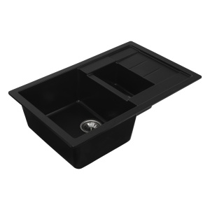 Chiuveta de bucatarie Elefant Premium Toskana Negru 775x495 mm - Img 5