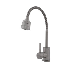FB-011 Ref Baterie bucatarie SUS 304 pipa flexibila 2 functii crom mat VITAL FLOW