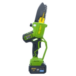 Fierastrau electric cu lant pe acumulator PROCRAFT PKA32Li, 20 V / 4 Ah, Brushless, lame 6" si 8", acumulator si incarcator incluse - Img 4