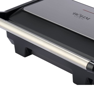 Gratar electric BÖHM HOME BEGM100S, 1000 W, placi reversibile grill / plane, deschidere 180° - Img 9