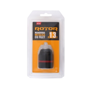 Mandrină metalică 13 mm cu filet – ROTOR - Img 3