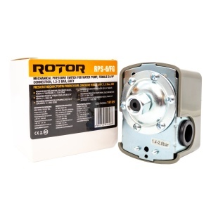 Presostat mecanic pentru pompă de apă ROTOR RPS-6/FG filet interior: G1/4", 1.3–3 bar - Img 1