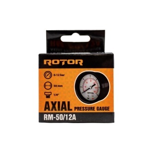 RM-50/12A, Manometru axial apa 0-12 bar, 50 mm, conexiune 1/4", ROTOR - Img 3