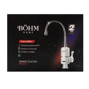 Robinet electric cu pipă flexibilă BÖHM BY-24-3 3000 W - Img 2