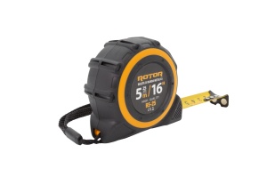 Ruletă 5m x 25mm ROTOR R5-25, Curea de mână, Auto-blocare - Img 5