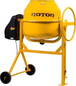 Betonieră 185L cu motor acoperit ROTOR RB185 1000 W, 29.5 rpm - Img 3